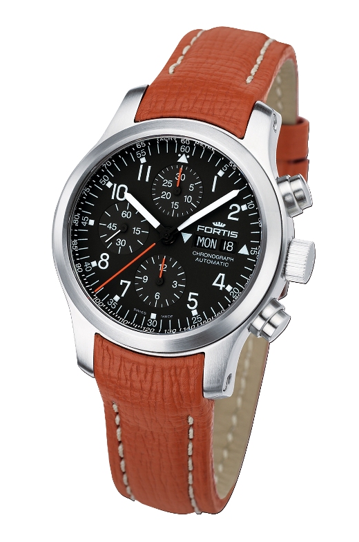 Fortis Mens 635.10.11.M B-42 Pilot Professional Chronograph Watch