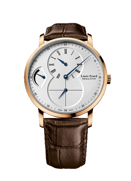 Louis Erard Mens 54 230 OR 01 Excellence Collection Gold Regulator Mechanical Hand-Winding Watch